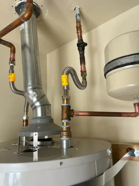 Water heater installation and plumbing repair in West River